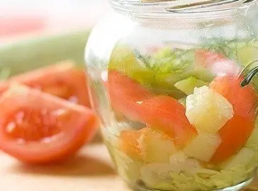 Помидоры с кабачками и патиссонами Помидоры с кабачками и патиссонами