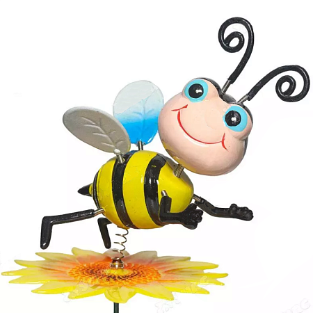 Штекер садовый Пчела на цветке
