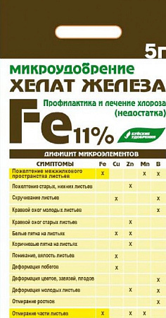Хелат железа Хелатэм марка ДТПА Fe 5г