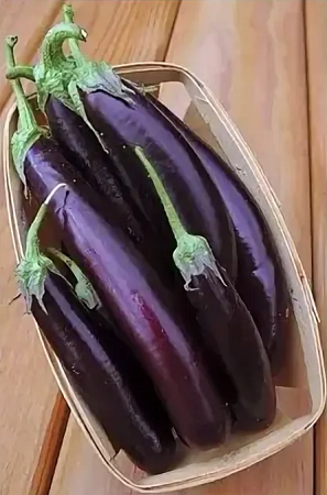 Семена баклажана Фиолетовый длинный 0.5г белый пакет