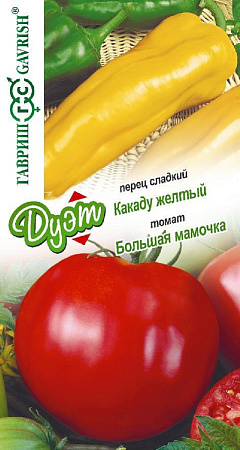 Семена томата Большая Мамочка 0,05г + перец Какаду желтый 0,05г